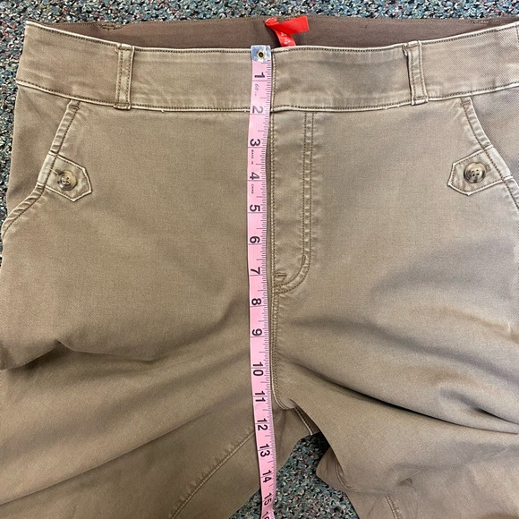 SPANX® Stretch Twill Cropped Pant Cedar Size Large - Picture 10 of 14